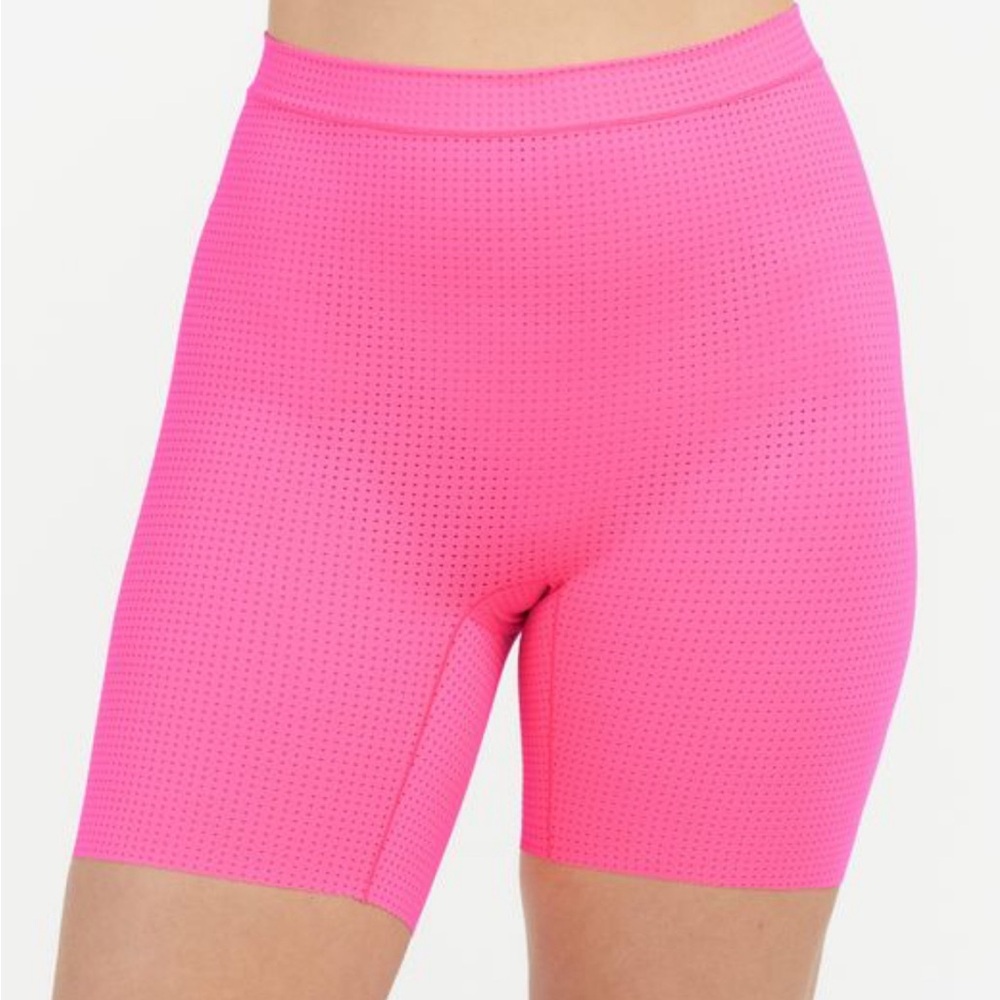 NWT Pink Spanx Biker Shorts